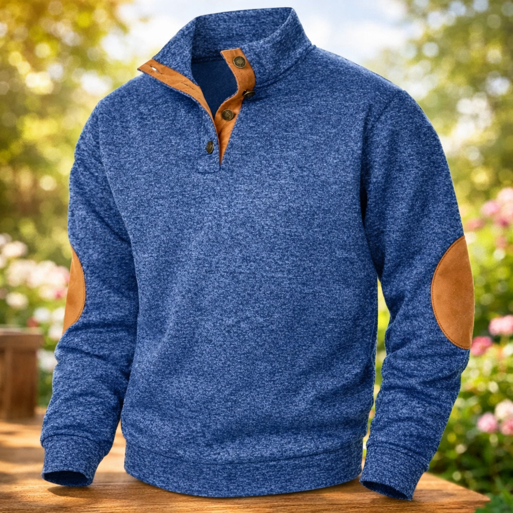 Men's Autumn Sweatshirt Patchwork