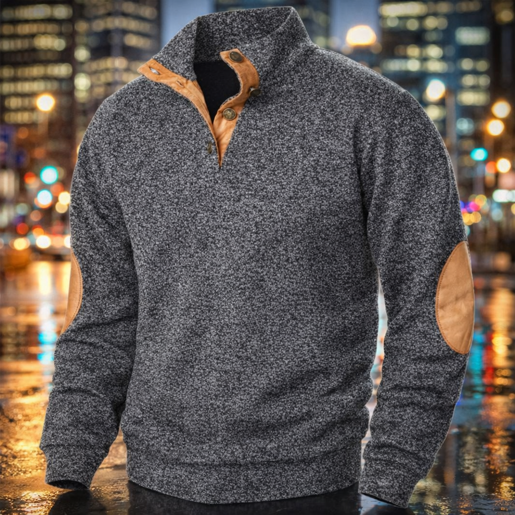 Men's Autumn Sweatshirt Patchwork