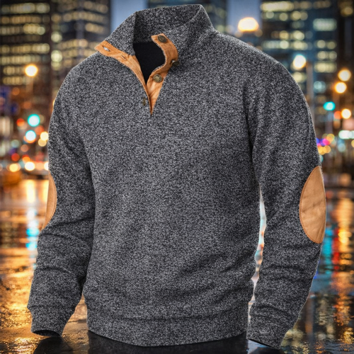Men's Autumn Sweatshirt Patchwork